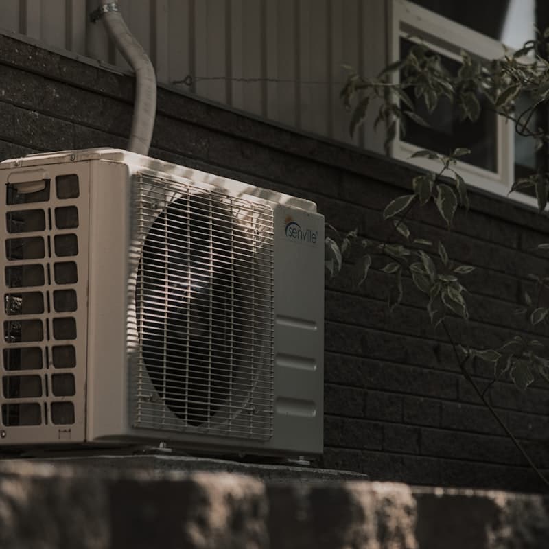 Outdoor HVAC condenser unit